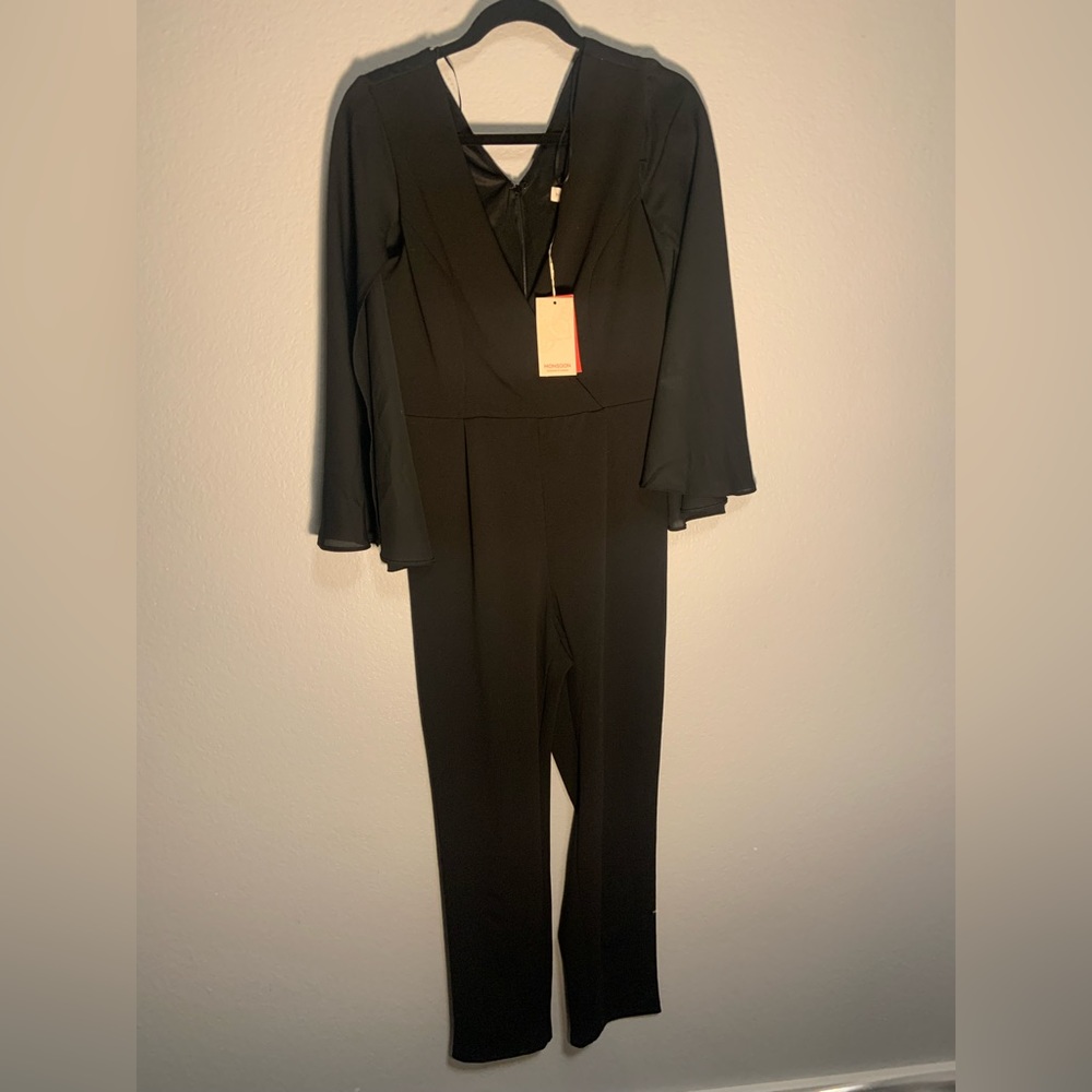 MONSOON V-Neck Cape Jumpsuit 🖤✨